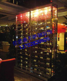 綠色家具 不銹鋼多層展示不銹鋼酒架 藝術性不銹鋼雙開恒溫冷藏柜